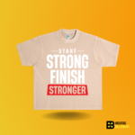 Start strong Finish stronger T-shirt - Image 10