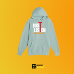 Just listen don't lecture Hoodie Black – Black - Image 3