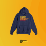 I want empathy not coaching Hoodie Black – Black - Image 5