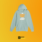 The hardest part is the start Hoodie Black – Black - Image 3