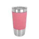 Polar Camel 20 oz. Laserable Leatherette Tumbler w/ Clear Lid - Image 11