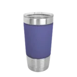Polar Camel 20 oz. Laserable Leatherette Tumbler w/ Clear Lid - Image 10