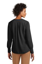 Brooks Brothers Women's Open-Neck Satin Blouse BB18009 - Image 2