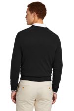 Brooks Brothers Cotton Stretch V-Neck Sweater BB18400 - Image 2