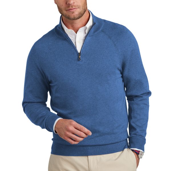Brooks Brothers Cotton Stretch 1/4-Zip Sweater BB18402