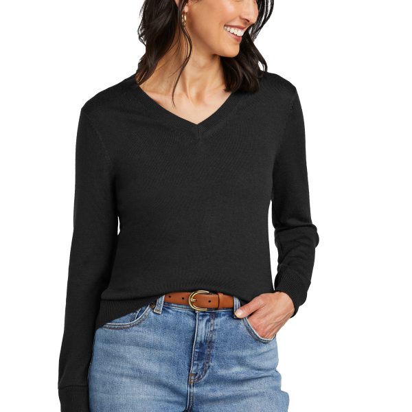 Brooks Brothers Women's Washable Merino V-Neck Sweater BB18411