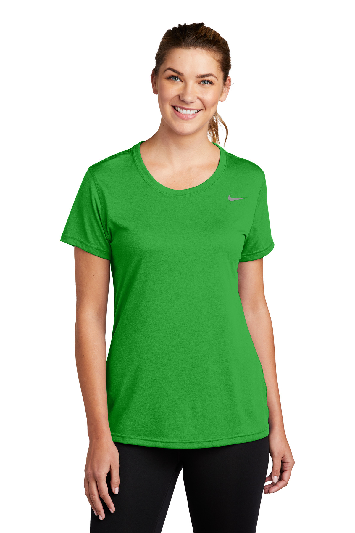 DV7312_applegreen_model_front.jpg Nike Women's Team rLegend Tee DV7312 - Image 1