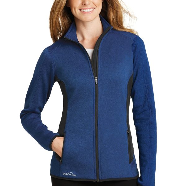 Eddie Bauer Women's Full-Zip Heather Stretch Fleece Jacket