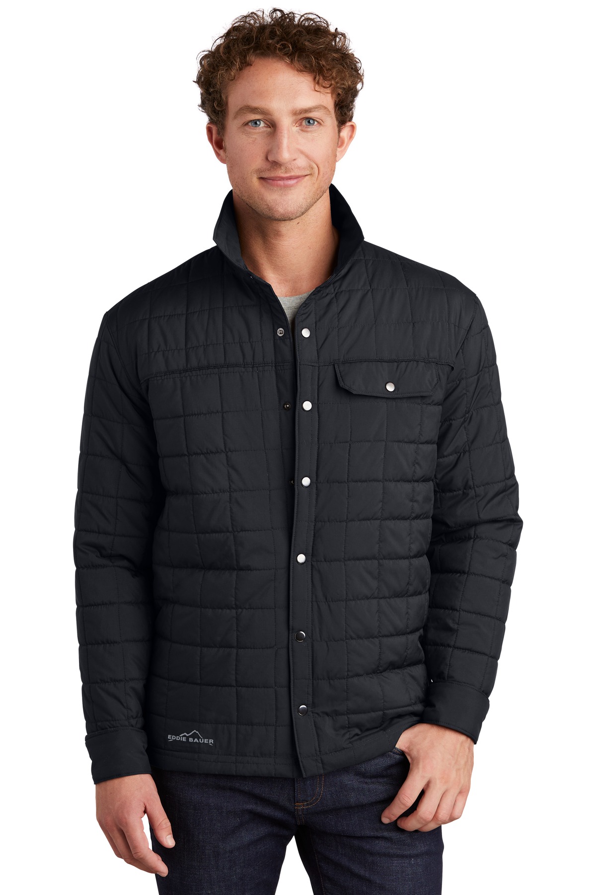 EB502_black_model_front_082019.jpg Eddie Bauer Shirt Jac - Image 1