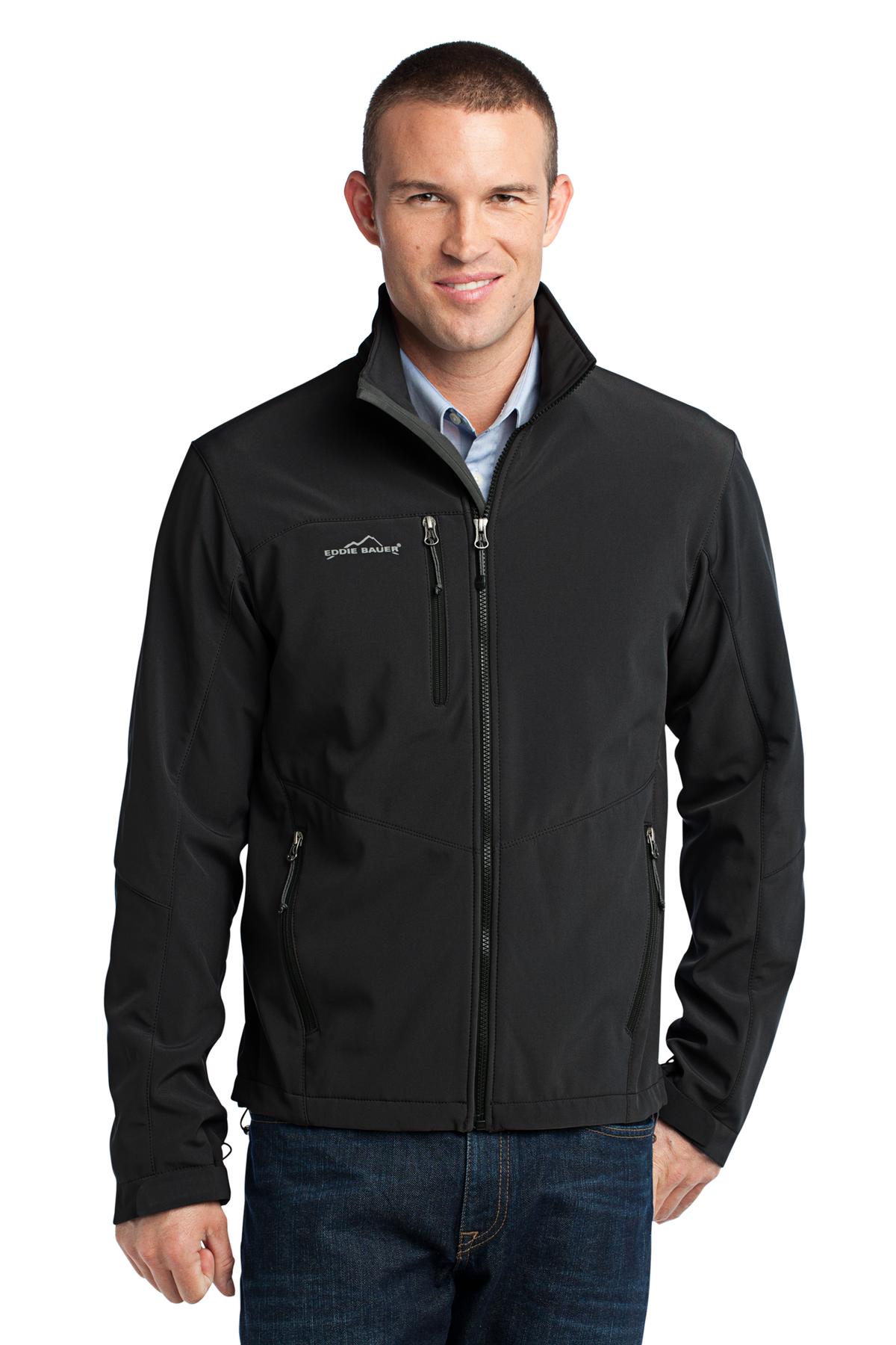 EB530_Black_Model_Front_062612.jpg Eddie Bauer - Soft Shell Jacket - Image 1
