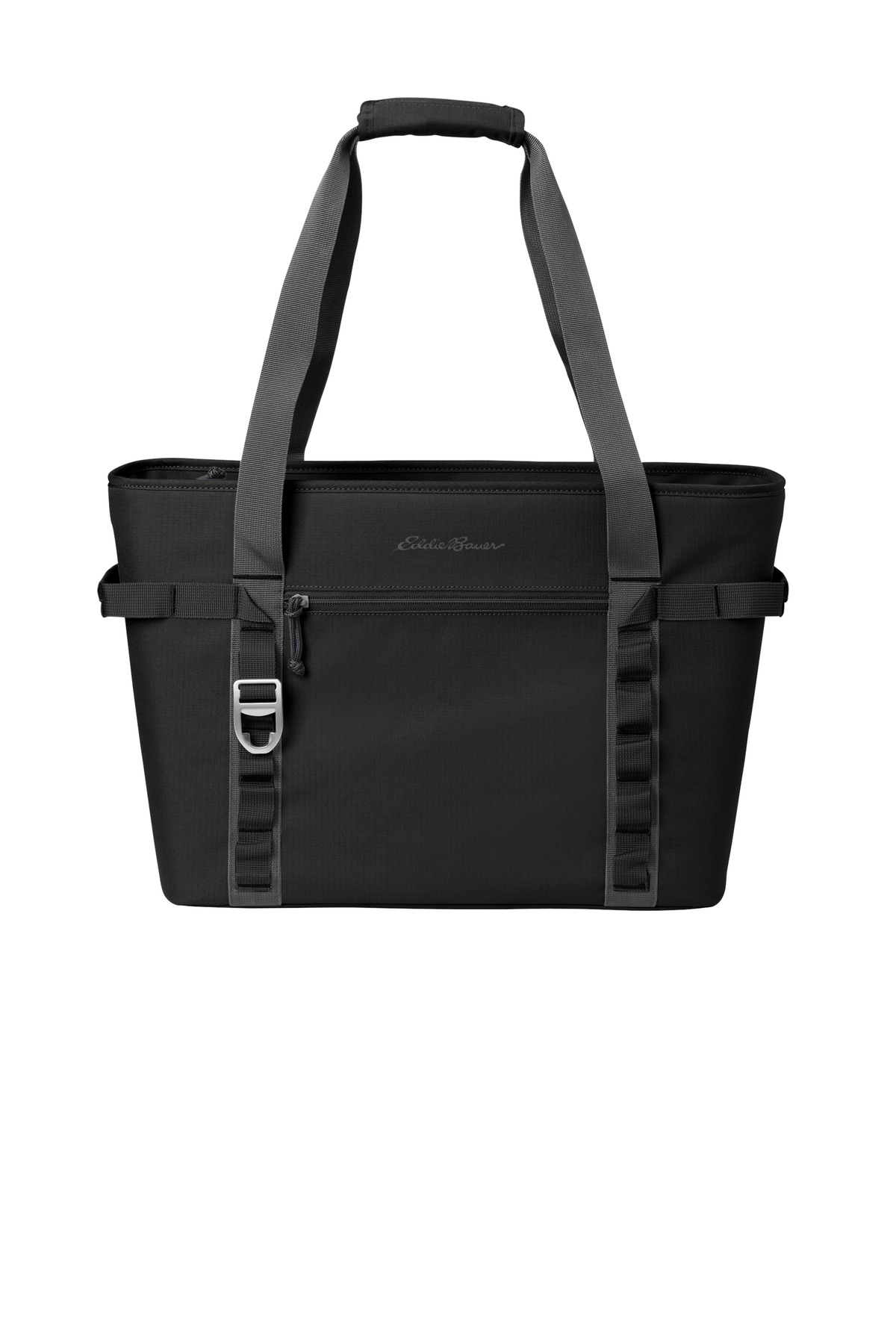EB801_blackgreysteel_flat_front.jpg Eddie Bauer Max Cool Tote Cooler EB801 - Image 1