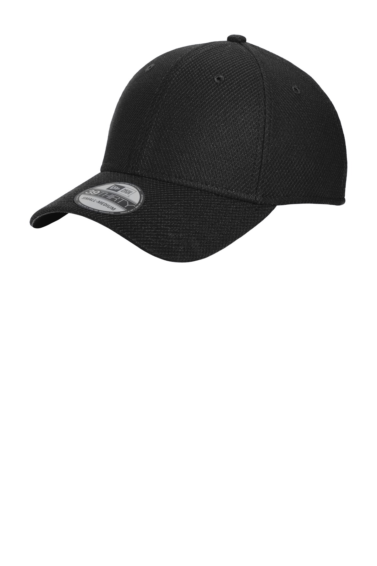 NE1121_black_front_sticker.jpg New Era Diamond Era Stretch Cap - Image 1