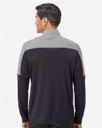 Adidas Men's Heathered Mélange 3-Stripes Polo - Image 2