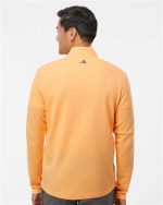 Adidas Men's Heathered Mélange Quarter-Zip Jacket - Image 2