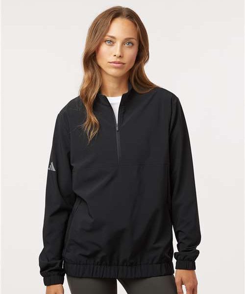 Adidas Men’s Stretch Woven Half‑Zip Pullover