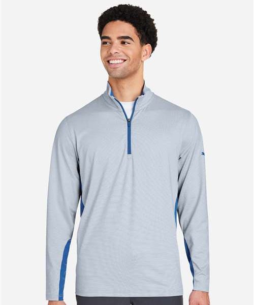 Men’s Mesa Stripe Quarter‑Zip Pullover