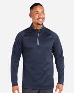 Men’s Waffle Fleece Quarter‑Zip Pullover