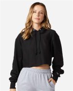 Champion Women’s Reverse Weave® Hooded Cropped Sweatshirt