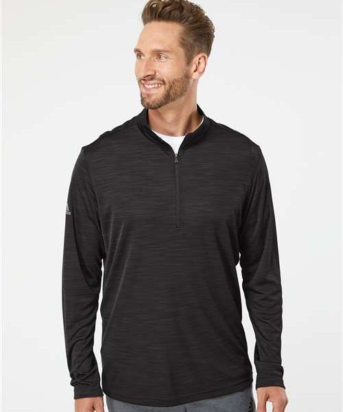 Adidas Men's Lightweight Mélange Quarter-Zip Pullover