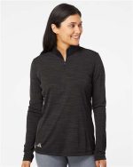 Adidas Women's Lightweight Mélange Quarter-Zip Pullover