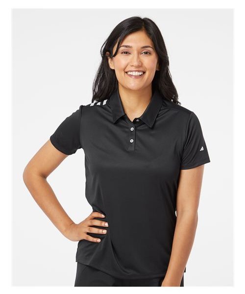 Adidas Women's 3-Stripes Shoulder Polo