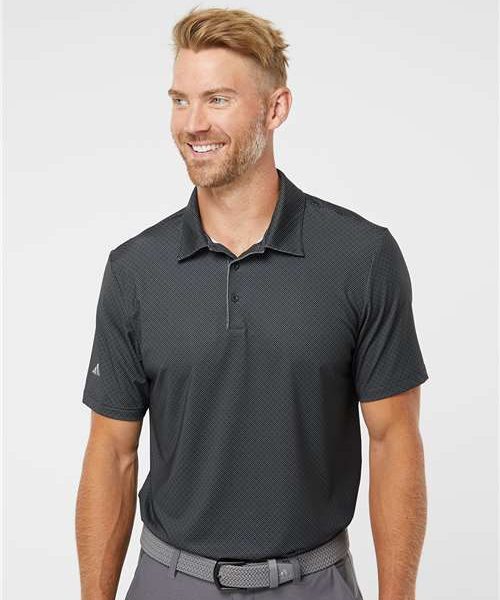 Adidas Men's Striped Sleeve Polo