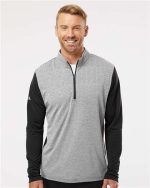 Adidas Men's Heathered Quarter-Zip Pullover