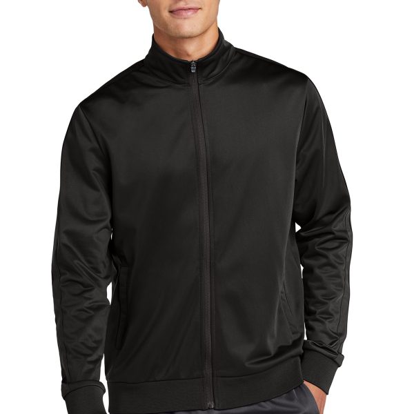 Sport-Tek Tricot Sleeve Stripe Track Jacket