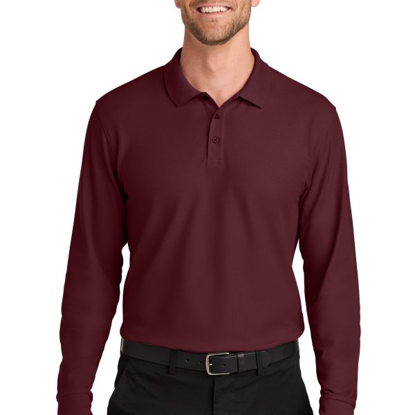 Port Authority Wearever Signature Pique Long Sleeve Polo K200LS