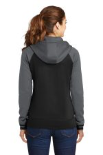 Sport-Tek Women's Sport-Wick Varsity Fleece Full-Zip Hooded Jacket - Image 2