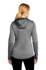 Sport-Tek Women's PosiCharge Sport-Wick Heather Fleece Hooded Pullover - Image 2