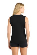Sport-Tek Women's Sleeveless PosiCharge Competitor™ V-Neck Tee - Image 2