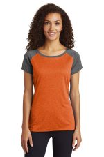 Sport-Tek Women's Heather-On-Heather Contender ™ Scoop Neck Tee