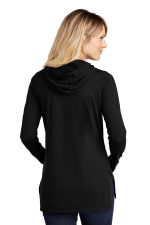 Sport-Tek Women's PosiCharge Tri-Blend Wicking Long Sleeve Hoodie LST406 - Image 2