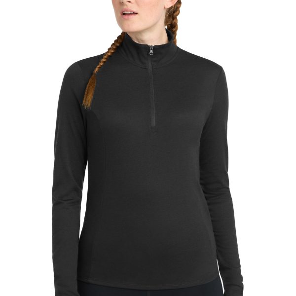 Sport-Tek Women's PosiCharge Tri-Blend Wicking 1/4-Zip Pullover
