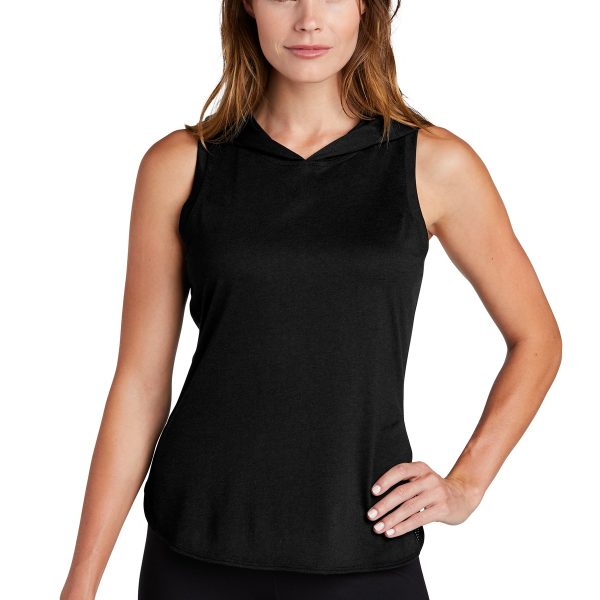 Sport-Tek Women's PosiCharge Tri-Blend Wicking Draft Hoodie Tank