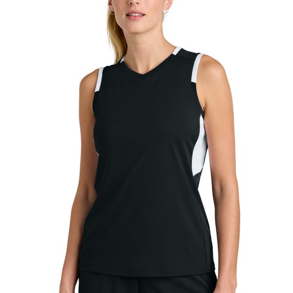 Sport-Tek Women's Club Sleeveless V-Neck LST441