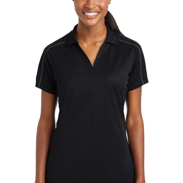 Sport-Tek Women's Micropique Sport-Wick Piped Polo