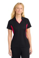 Sport-Tek Women's Side Blocked Micropique Sport-Wick Polo