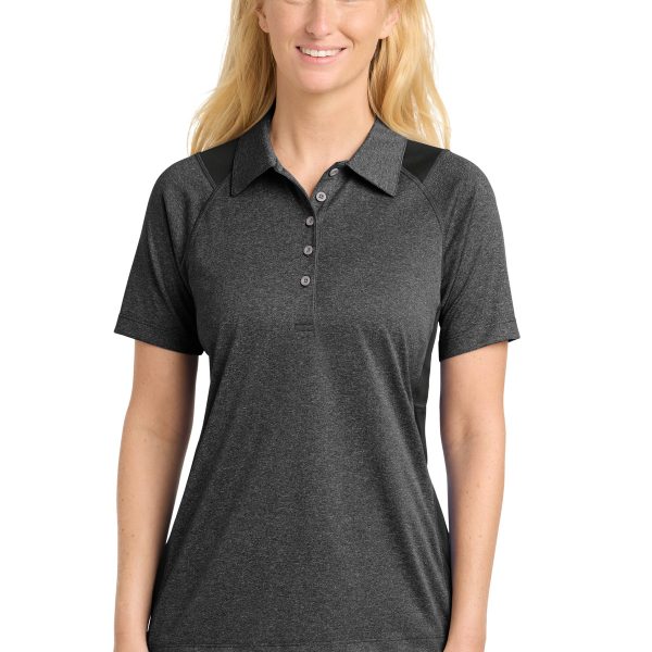Sport-Tek Women's Heather Colorblock Contender ™ Polo