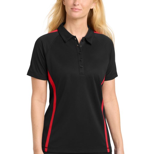Sport-Tek Women's PosiCharge Micro-Mesh Colorblock Polo