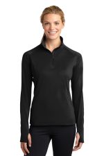Sport-Tek Women's Sport-Wick Stretch 1/4-Zip Pullover