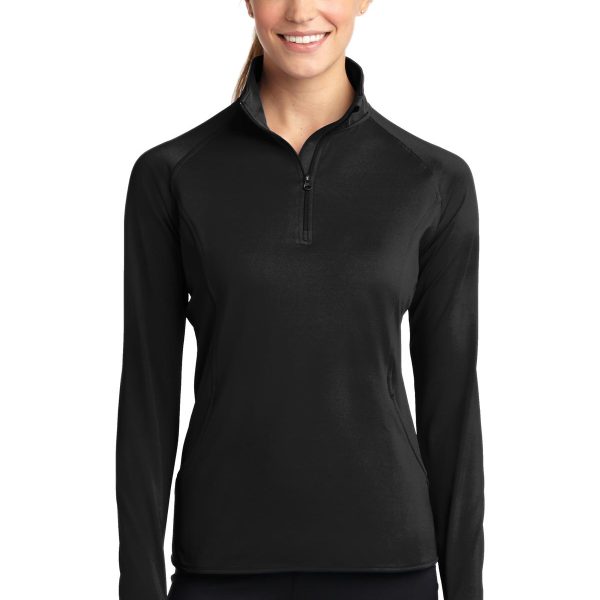 Sport-Tek Women's Sport-Wick Stretch 1/4-Zip Pullover