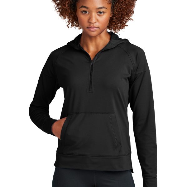 Sport-Tek Women's Sport-Wick Stretch 1/2-Zip Hoodie LST856