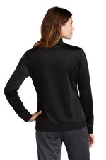 Sport-Tek Ladies Tricot Sleeve Stripe Track Jacket - Image 2