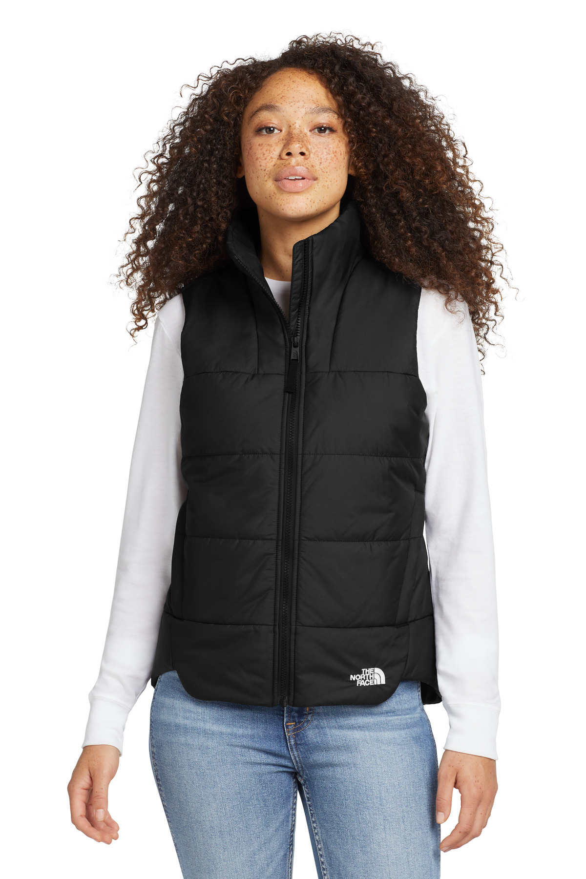 NF0A529Q_tnfblack_model_front.jpg The North Face Women's Everyday Insulated Vest - Image 1