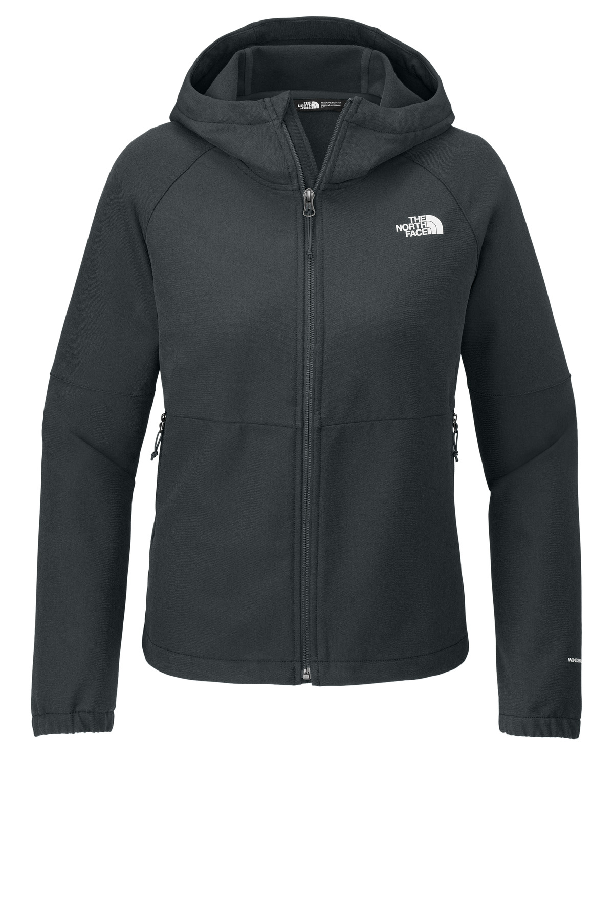 NF0A8BUE_asphaltgreydarkheather_form_front.jpg The North Face Women's Barr Lake Hooded Soft Shell Jacket NF0A8BUE - Image 1