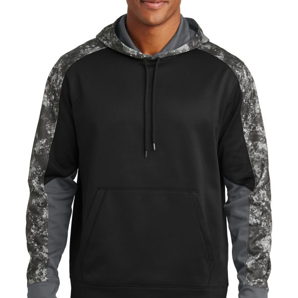 Sport-Tek Sport-Wick Mineral Freeze Fleece Colorblock Hooded Pullover