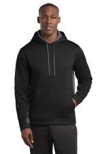 Sport-Tek Sport-Wick Fleece Colorblock Hooded Pullover