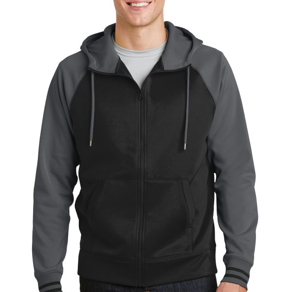 Sport-Tek Sport-Wick Varsity Fleece Full-Zip Hooded Jacket